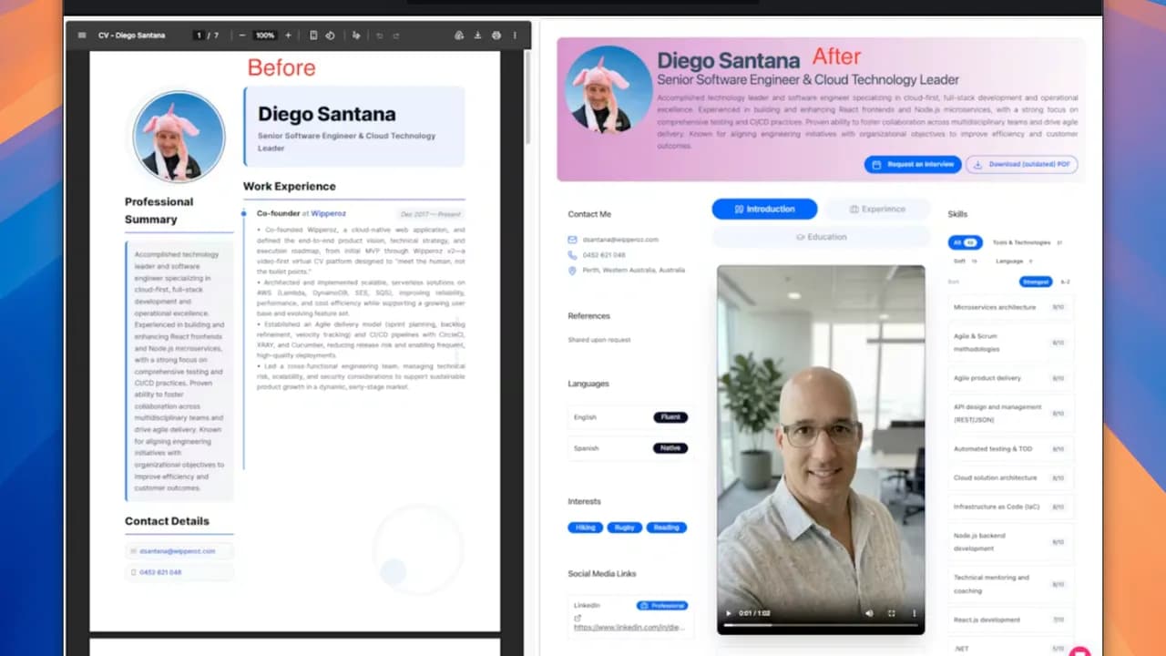 Virtual CV