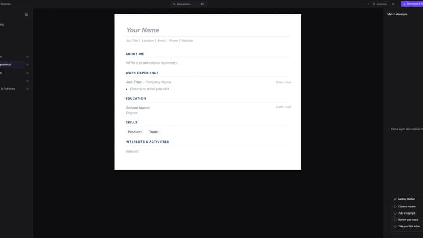 Resume Tailor thumbnail